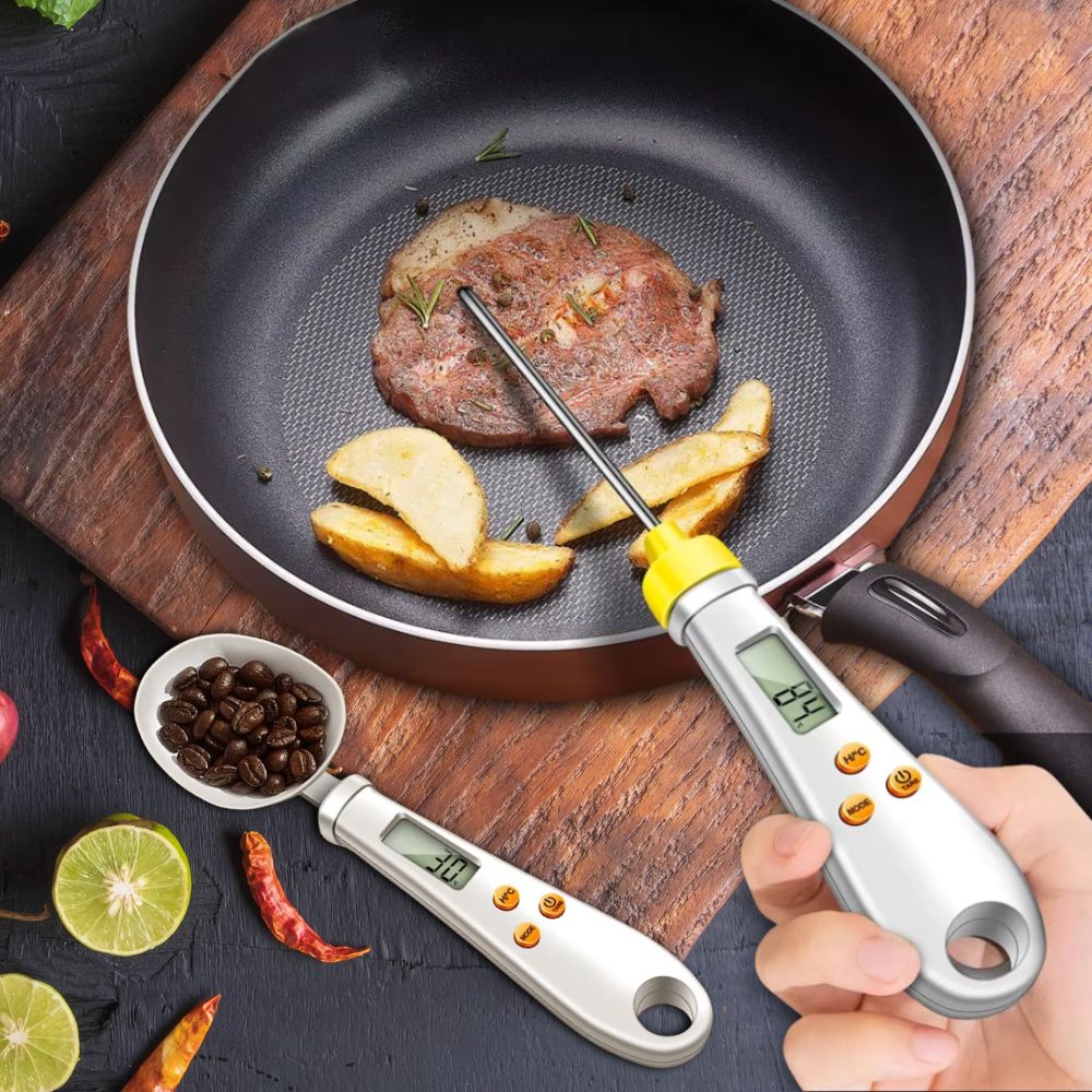 2-in-1 Digital Mini Spoon Scale & Food Thermometer - Image 4