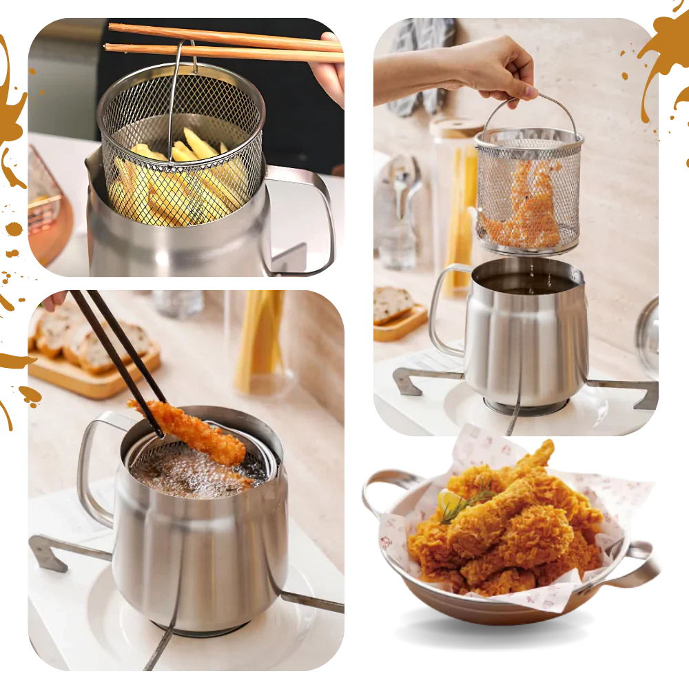 2-in-1 Stainless Steel Deep Frying Pot - Image 4