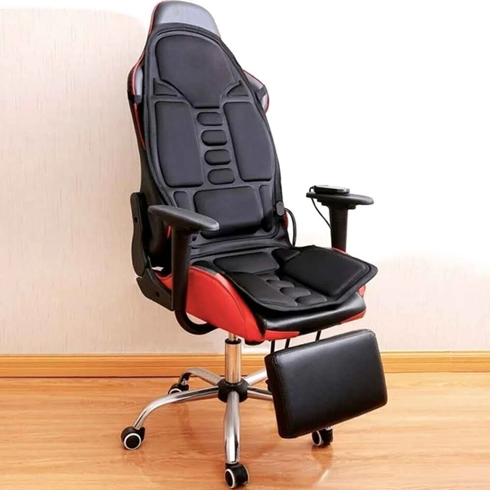 8 Mode Massage Chair Pad With Heated Back Neck Cushion For Car & Home - Image 6