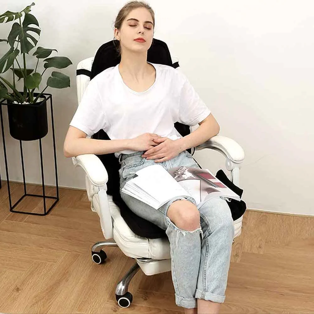 8 Mode Massage Chair Pad With Heated Back Neck Cushion For Car & Home - Image 7