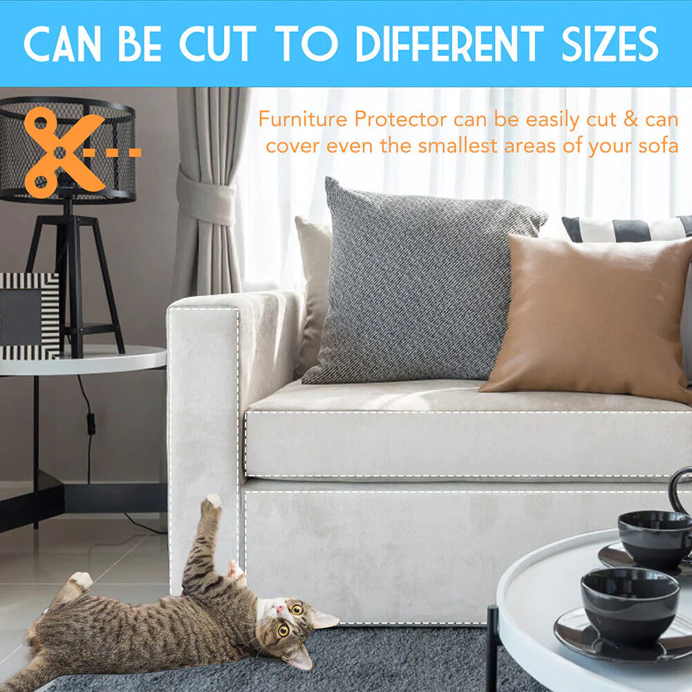8PC Cat Scratch Furniture Protector Guards Anti-Scratch Couch Protector Pads - Image 7