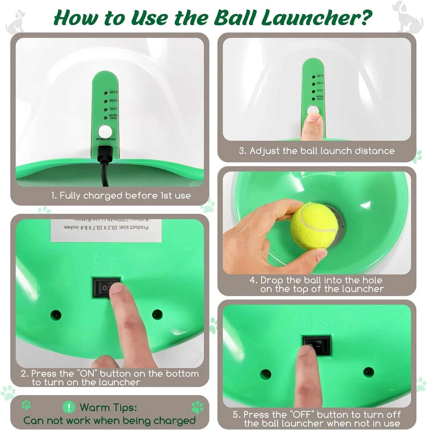 Automatic Dog Ball Thrower With 3 Distance Settings - Image 5