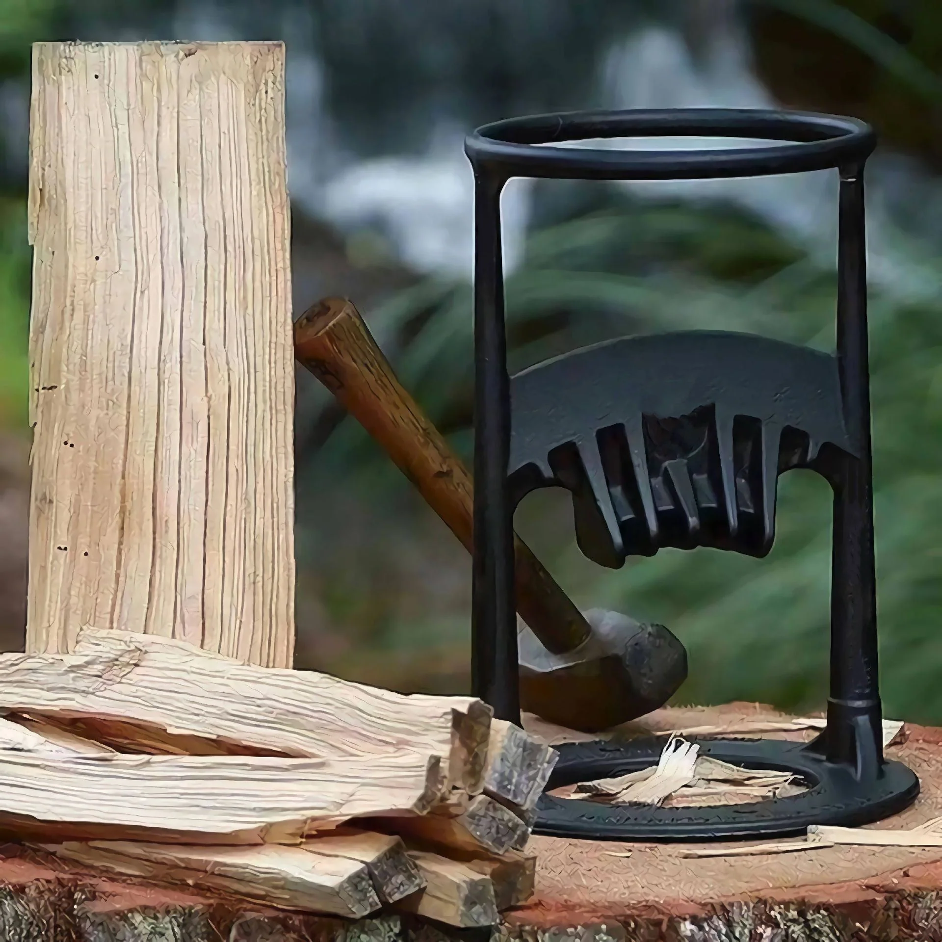 Cast Iron Manual Firewood Splitter - Image 5