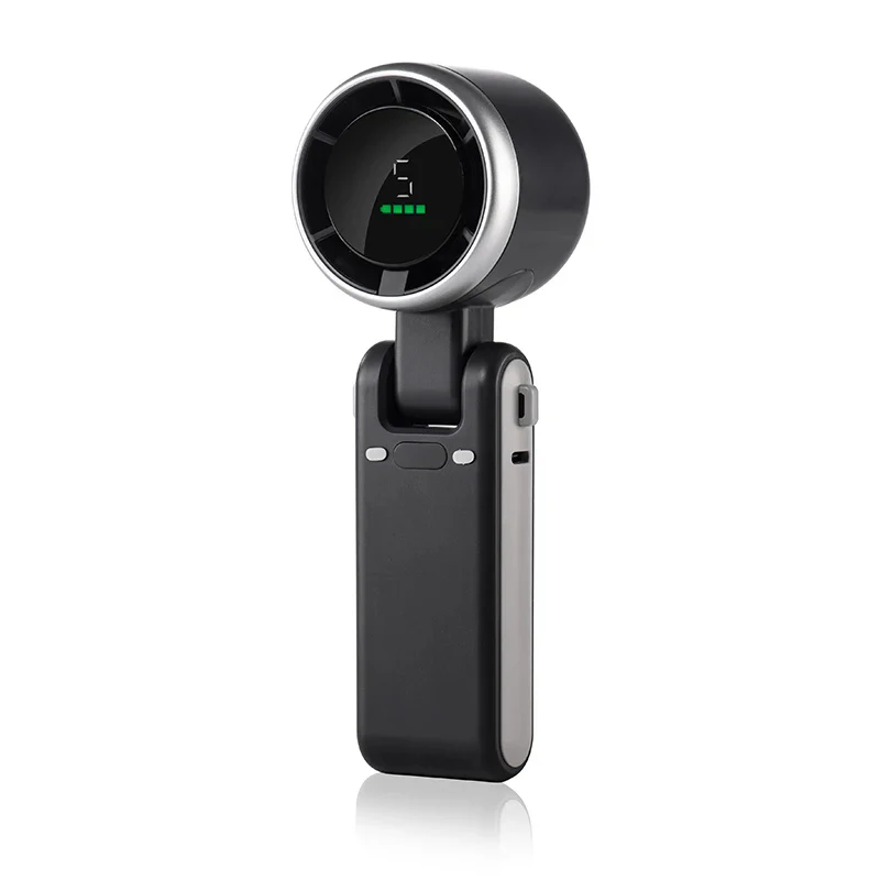 Foldable Handheld Turbo Fan with Digital Display - Image 5