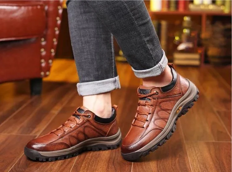 Men’s Casual Hand Stitching Arch Support & Non-slip Breathable Shoes - Image 5