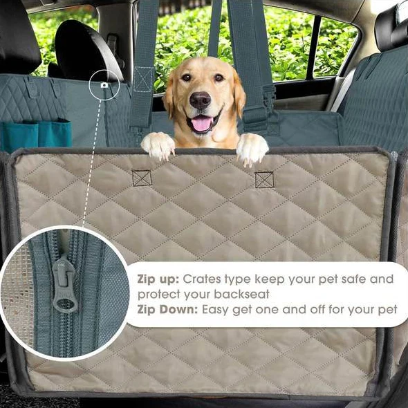 Premium Dog Car Seat Cover Waterproof Hammock Protector - Image 7