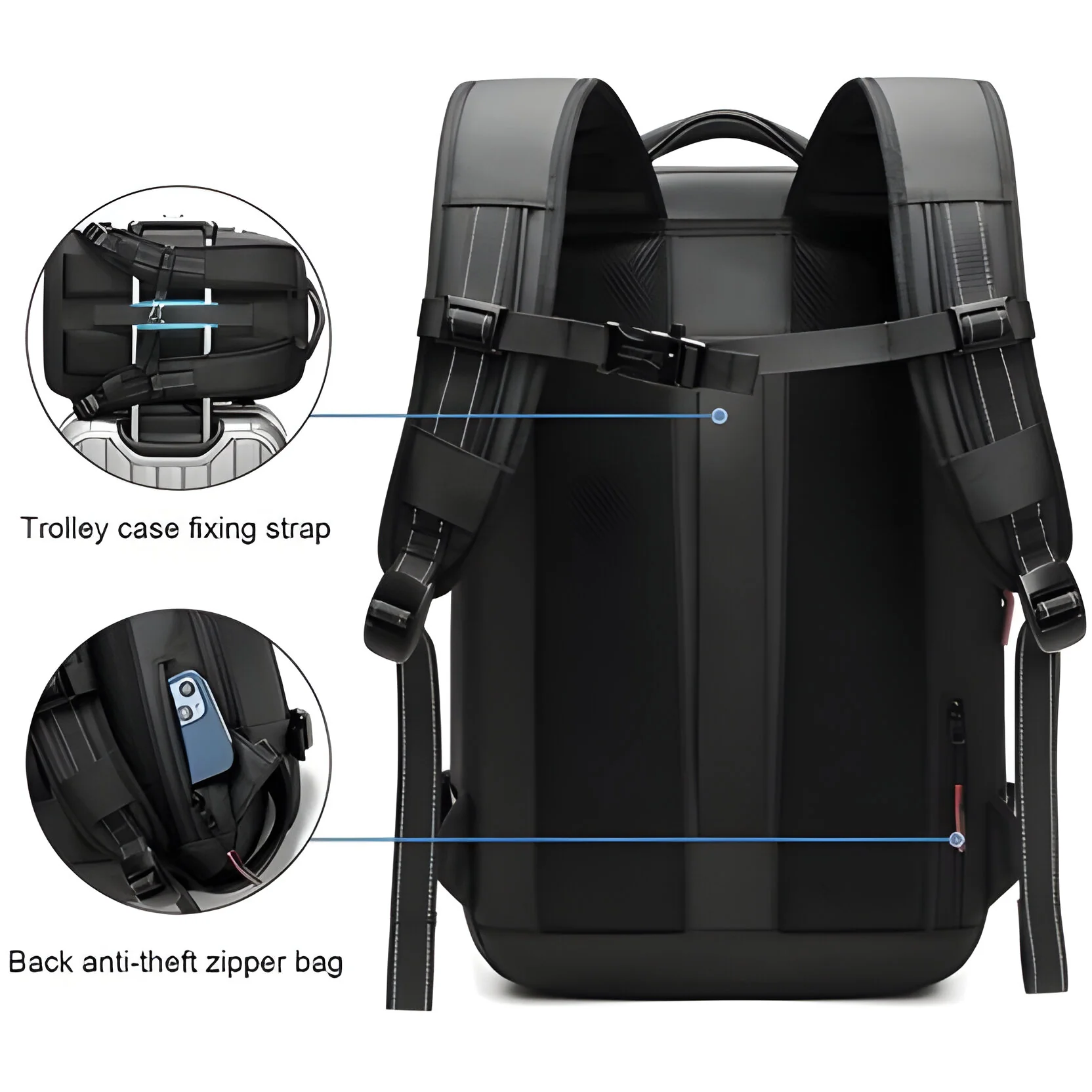 Structured Rucksack with Internal Compression System - Image 9